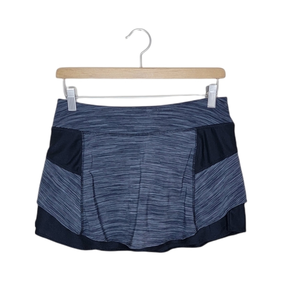 Athleta Gray Spacedye Bustle Skort Size Small Golf Tennis Pickleball Size Small
